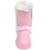 Bebe Girl's Stylish and Cozy Microsuede Winter Boots with Sparkling Rhinestone Grommets and Playful Pom Pom Accents - 4 of 4