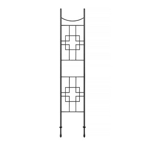 ACHLA Designs Graphite Powder Coated 96.5" Wrought Iron Trellis - 1 of 2