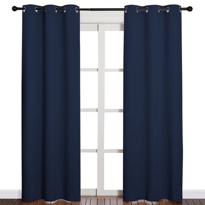NICETOWN Grommet Top Blackout Curtains, Thermal Insulated Noise Reducing Window Drapes (Set of 2)