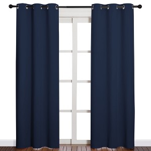 NICETOWN Grommet Top Blackout Curtains, Thermal Insulated Noise Reducing Window Drapes (Set of 2) - 1 of 4