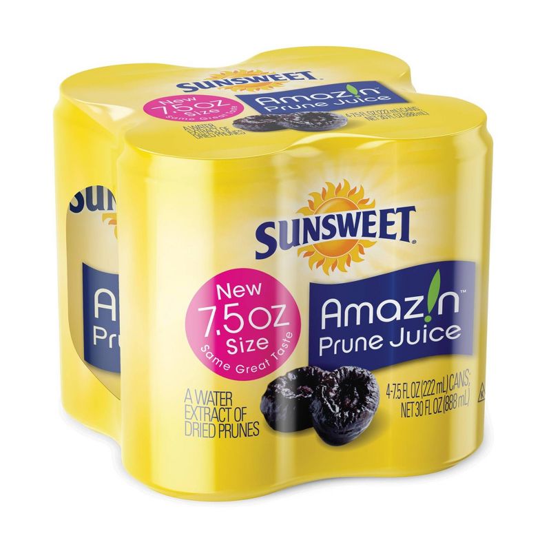 Sunsweet Prune Juice - 4pk/7.5 fl oz Cans, 4 of 6