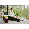 SpassWay 14" Dia Outdoor Indoor Ceramic Planter Pot Decorative Planter with Drainage Hole Patio Flower Pot - 4 of 4