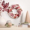 Northlight Frosted Thistle and Pinecone Artificial Christmas Wreath - 14" - Unlit - 3 of 4