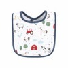 Hudson Baby Infant Boy Cotton Bibs, Boy Farm Animals, One Size - 4 of 4