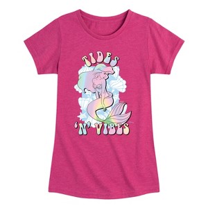 Girls' - Disney - Tides 'N' Vibes Fitted Short Sleeve Graphic T-Shirt - 1 of 4