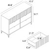 Galano Zaffy 6 Drawer Dresser (Interlock) - Knotty Oak - 4 of 4