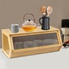 YIYIBYUS Kitchen Storage Organizer, Pantry Organizer Cabinet with Acrylic Door - 2 of 4