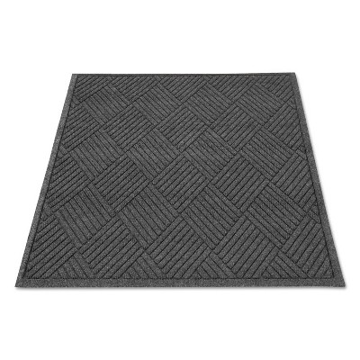 3'x4' Rectangle Solid Floor Mat Black - Guardian