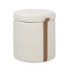 PAGED 14 Inch Tapered Square Ottoman, Modern Vanity Chair Footrest Ottoman, Extra Seat for Living Room, Bedroom, Easy to Move - 3 of 4
