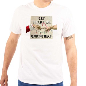 Let There Be Christmas Modern Art Graphic T Shirt Men or Women Brisco Brands - 1 of 4