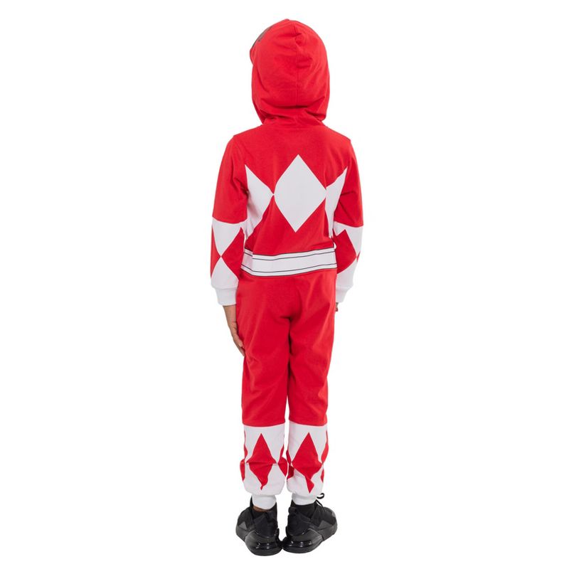 Power Rangers Blue Ranger Zip Up Cosplay Coverall Toddler to Big Kid, 3 of 9