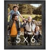 PosterPalooza | 5x6 Wide Barnwood Picture Frame, UV Acrylic, 6 Finishes - Grey, Brown, White, and Black - 2 of 4