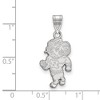 Black Bow Jewelry 14k White Gold North Carolina Tar Heels NCAA Large Pendant - 2 of 3