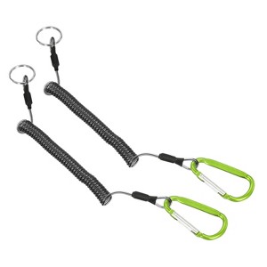 Unique Bargains Retractable Flexible Waterproof Rustproof Lanyard Safety Cord Spiral Lanyard 2 Pcs - 1 of 4