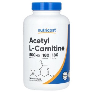 Nutricost Acetyl L-Carnitine, 500 mg , 180 Capsules - 1 of 2