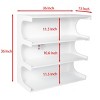 Multifunctional 4-Tier Book Shelf & Coffee Table, Creative Furniture Floor Bookshelf, Minimalist Organizer Storage Shelves-Cuddlewood - 4 of 4