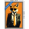 Trends International Andreas Magnusson - Fox In a Suit Framed Wall Poster Prints - 3 of 4