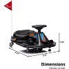 24V Electric Drifting Go Kart for Kids, Ride-On Drift Car with 360° Spin, Dual Speed Modes, Music & LED Lights, Safe Drift Kart Toy for Ages 3-8 - 2 of 4