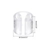 Unique Bargains Plastic Reusable Easy to Recognize Clothes Hanger Sizer Marker Garment Color Coding Clear 100 Pcs - 2 of 4