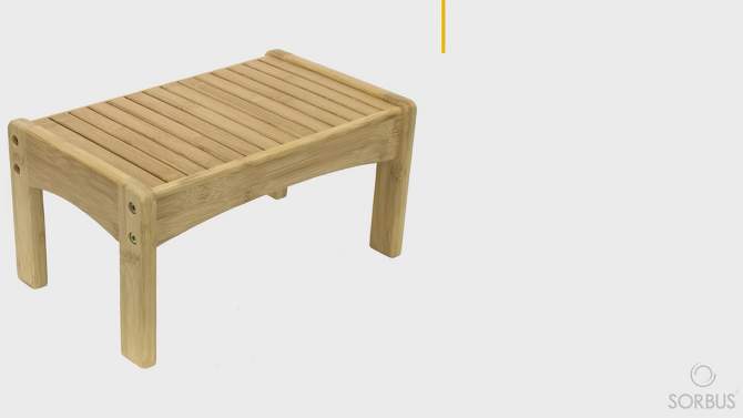 Sorbus Small Bamboo Step Stool, 2 of 11, play video