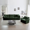 3 Piece Chenille Sectional Sofa Set with Oversized Design, Flexible Combination, and Superior Comfort for Living Room - 4 of 4