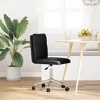 vidaXL Dining Chair Black Faux leather, plywood, metal Standard - 2 of 2