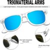Attop Fashion Retro Polarized Square Sunglasses UV400 Halloween Cosplay Sunglasses - 4 of 4