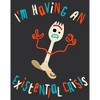 Women's Toy Story Forky I'm Having an Existential Crisis Racerback Tank Top - 2 of 4