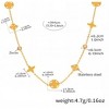 Four Leaf Clover Necklace for Women - HTUTWOO™ CZ Cubic Zirconia Chocker Necklace, Adjustable Jewelry, for Everyday Wear&occasions - 4 of 4