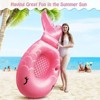 Mermaid Inflatable Pool Float Chair，Floating Pool Seat Lounge Floats Lake Floats for Swimming Pool Water Floaty for Adults Summer Beach Party Blue - 2 of 4