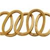 3'' x 36'' Metal Chain Sculpture Gold – CosmoLiving by Cosmopolitan - 4 of 4