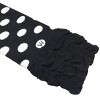 Wrapables Ruched and Dots Baby & Toddler Leg Warmers, Black Ruched and Dots - 3 of 3