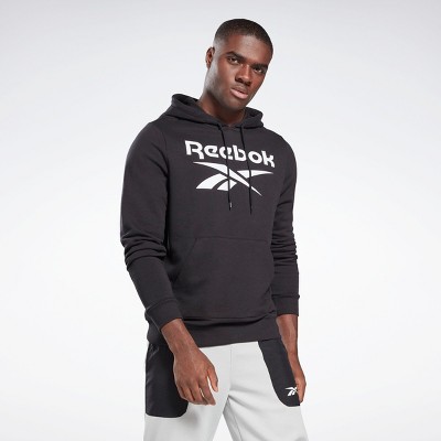 Black M Details about  / Reebok Men/'s Black Diagonal Logo Hooded Sweatshirt
