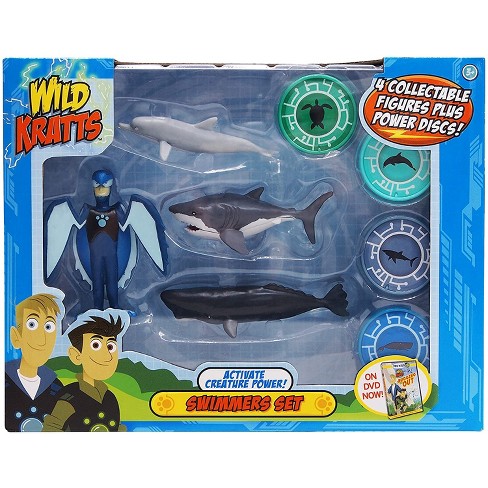 Jazwares Wild Kratts Action Figure Set - Activate Creature Power - Swimmers, 4 Pieces - image 1 of 3