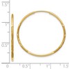 Black Bow Jewelry 1.25mm, 14k Gold, Diamond-cut Endless Hoops, 28mm (1 1/10 Inch) - image 3 of 4