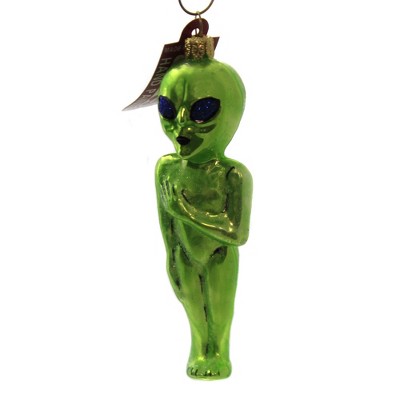 Holiday Ornaments 4.5" Outer Space Alien Green Lifeform  -  Tree Ornaments