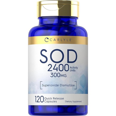 Carlyle SOD 2400 Units 300 mg | 120 Capsules - image 1 of 2