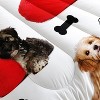 Hachikiko Cute Dog Paw & Bone Comforter Set - Cartoon Puppy Bedding with 2 Pillowcases - 4 of 4