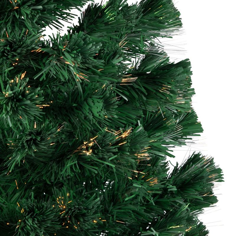 Northlight 6' Prelit Artificial Christmas Tree Color Changing Fiber Optic, 3 of 7