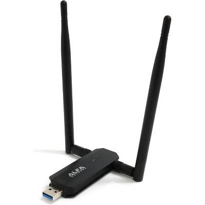 Alfa Dual Band WiFi USB Adapter with 2X RP-SMA Antennas, Fast AX1800 High-Speed WiFi Adapter