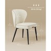 VASAGLE EKHO Collection - Dining Chairs Set of 2, Upholstered Kitchen Chairs - 4 of 4