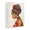 Stupell Industries Woman Wearing Traditional African Fashion Headwrap Black Framed Giclee Art - 3 of 4