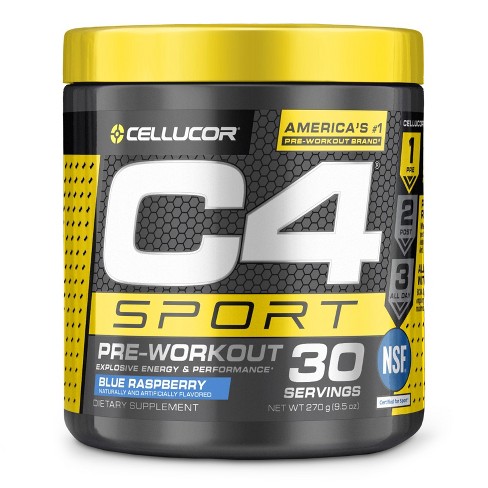 Cellucor C4 Sport Pre-Workout Powder - Blue Raspberry - 9.5oz - image 1 of 4