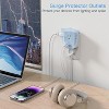 USB Multi Plug Outlet Splitter, Surge Protector 4 Outlet Extender Wall Charger Blocks, 3-Sided Multiple Plug Expander for Home Office Dorm Room - 4 of 4