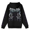 Harry Potter Thestral Seen By Death Long Sleeve Men's Black Hooded Sweatshirt - 4 of 4