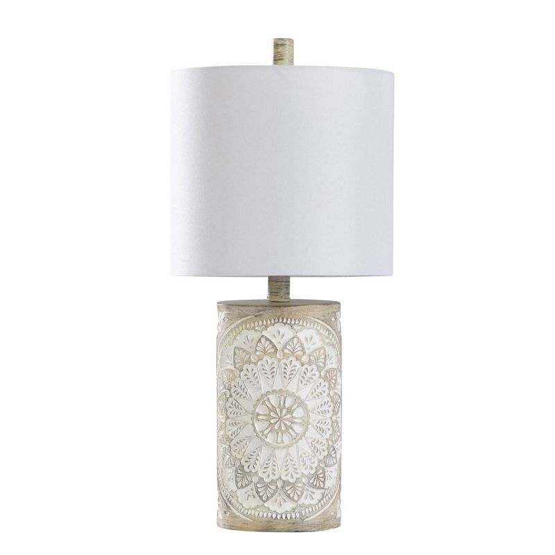 Traditional Painted Serviette Design Accent Table Lamp - StyleCraft, 3 of 8
