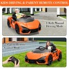 12V Kids Ride On Car, Licensed Lamborghini Revuelto with Remote Control, Battery Powered Sports Car Toy with Dual 25W Motors - 4 of 4