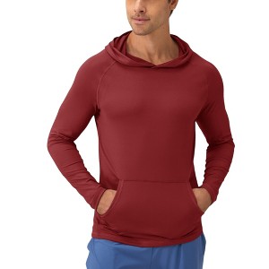 Anna-Kaci Active Men's Long Sleeve Pullover Hoodie with Front Kangaroo Pocket and Athletic Fit - 1 of 4