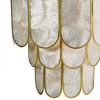 Storied Home 4-Tier Capiz and Metal Wall Sconce: ETL & UL Listed, 1-Way On Off, No Battery Required - 3 of 4