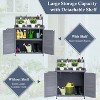 TackView Outdoor Storage Cabinet & Potting Bench Table with Metal Top - 4 of 4